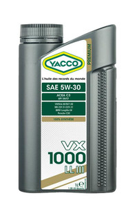 YACCO VX 1000 LL III 5W30 1L