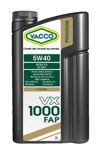 YACCO VX 1000 FAP 5W40 2L