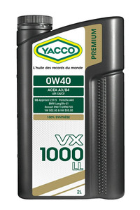 YACCO VX 1000 LL 0W40 2L