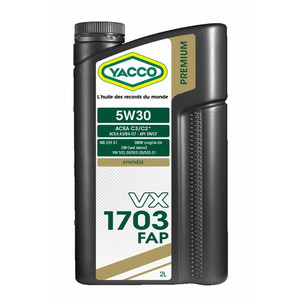 YACCO VX 1703 FAP 5W30 2L